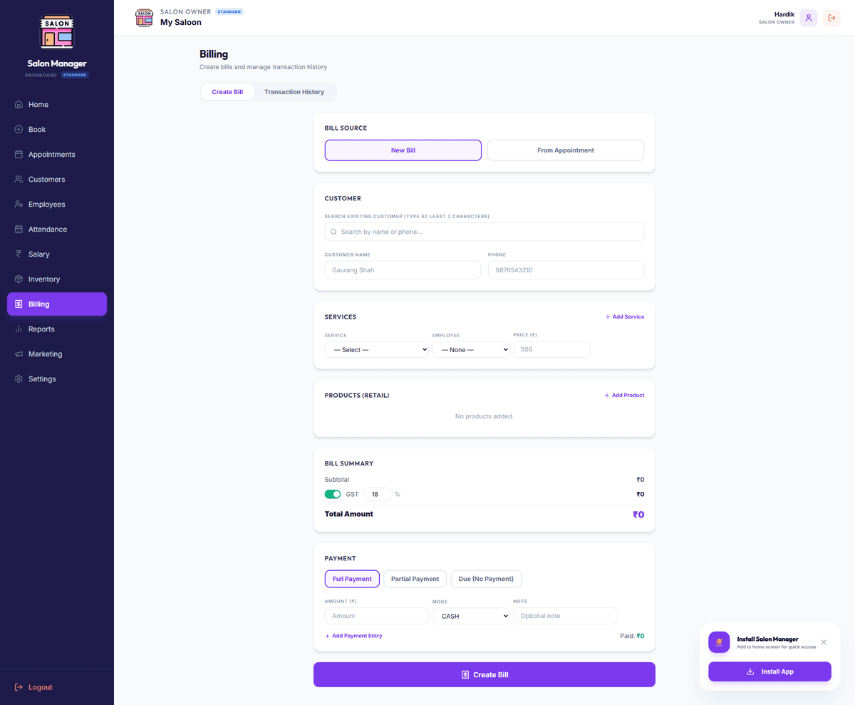 Billing Module