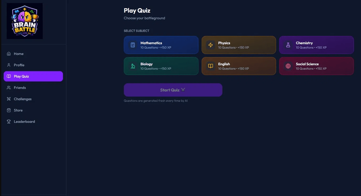 Live Quiz Battle